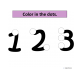 Numbers 1-12 with One to One Correspondence with Dice 